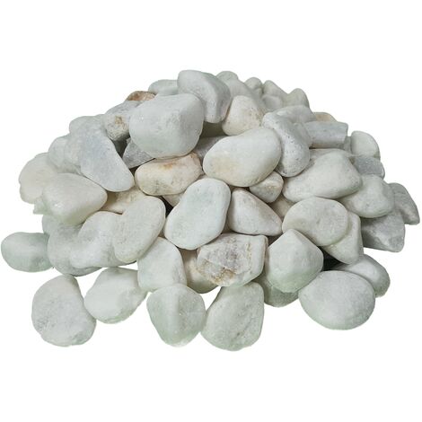 Reinweißer Marmorkies 20 kg Kaliber 12-18 mm