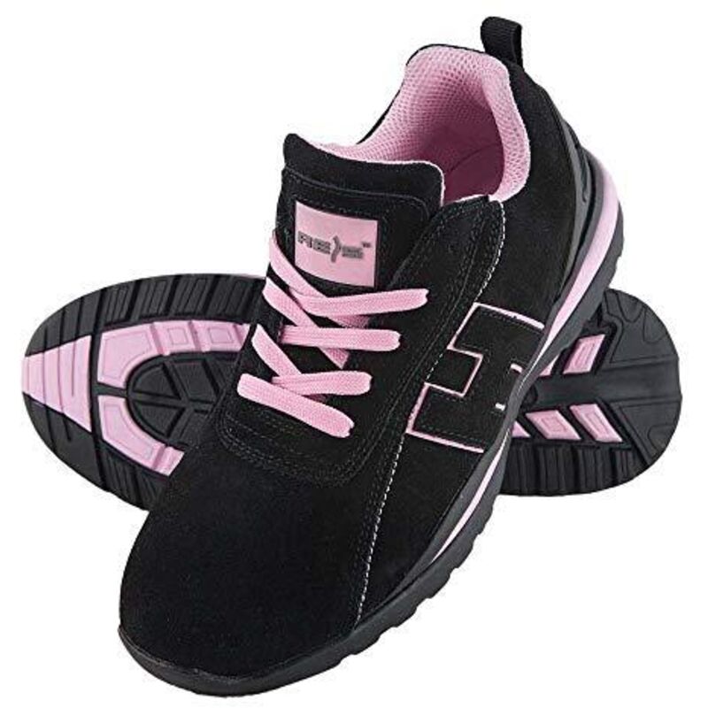 REIS BRARGENTINA41 - Scarpe Antinfortunistiche, Taglia 41, Colore: Nero/Rosa