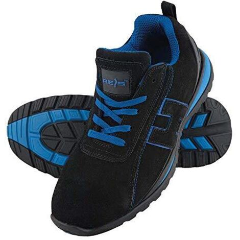 REIS Brchile40 Scarpe Antinfortunistiche, Nero-Blu, Taglia 40