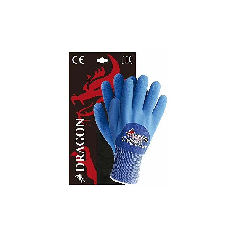 WINHALF3GN10 - Guanti di protezione Dragon Blue
