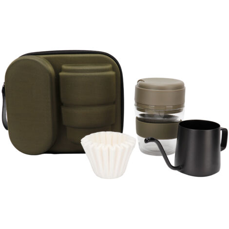 Reise-Kaffeemaschinen-Set mit Tasse für die Zubereitung von grünem Kaffee
