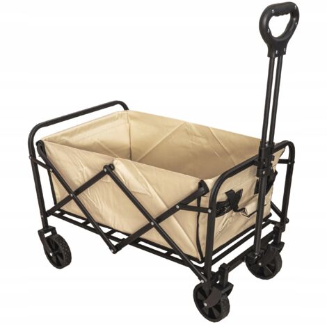 Reise-Strand-Camping-Garten-Wagen 100 kg klappbar mit Taschen