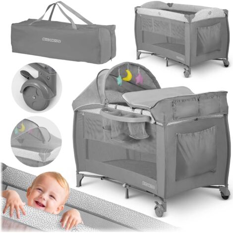Reisebett 125x65x78cm RK-242 grau