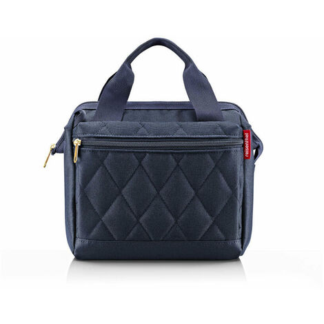reisenthel allrounder cross, Schultertasche, Tasche, Rhombus Midnight Gold, 4 L, MQ4110