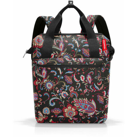 reisenthel allrounder R, Rucksack, Freizeittasche, Reisetasche, Paisley Black, 12 L, JR7064