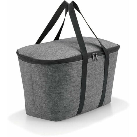 REISENTHEL ACCESSOIRES GMBH & CO. KG reisenthel coolerbag, Kühltasche, Isolierte Tasche, Picknicktasche, Einkauftasche, Thermotasche, Polyestergewebe, Twist Silver, 20 L, UH7052