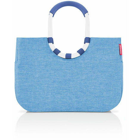 reisenthel loopshopper L, Einkaufstasche, Shopper, Tragetasche, Tasche, Frame Twist Azure, 25 L, OR4098