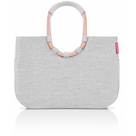 reisenthel loopshopper L - Stabile Tasche mit praktischen Fächern aus recycelten PET-Flaschen - Charmantes und wasserdichtes Design, Couleur:sky rose