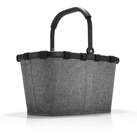 reisenthel sac de transport - panier à provisions solide dede rangement et poche intérieure pratique, design élégant et hydrofuge, en argent Twist silver
