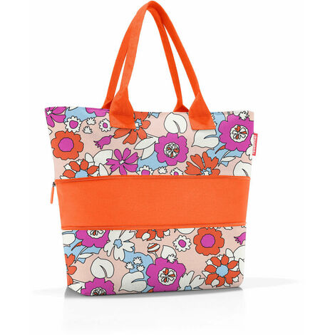 reisenthel shopper e1, Einkaufstasche, Tragetasche, Tasche, Polyestergewebe, Florist Peach, 12 L, RJ3078