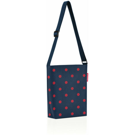 reisenthel shoulderbag S, Schultertasche, Tragetasche, Umhängetasche, Tasche, Polyestergewebe, Mixed Dots Red, 4.7 L, HY3075