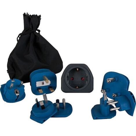 Reisestecker-Set 7-teilig