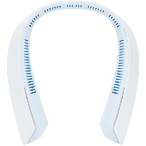 Reiseventilator ohne Rotorblätter, USB-aufladbar, leicht und tragbar für Sport (Blau)