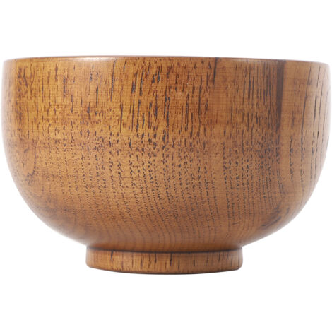 Reisschale aus Holz für Obstsalat und Nudeln, Küchenutensil, Lebensmittelbehälter, klein, 11 cm