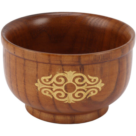 Reisschale aus Jujube-Holz, hitzebeständig, elegant und exquisit, Platin-Gold-Ausführung für die Küche