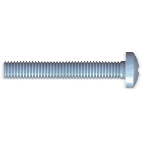 REISSER Gewindeschraube, M4x16, Stahl verzinkt, blau passiviert, Pan Head, 50 Stück