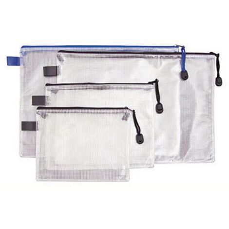 Reißverschlussbeutel DIN A5 PVC blau
