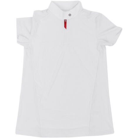 Reit-T-Shirt für Kinder, kurzärmelig, atmungsaktiv und dehnbar, bequem, Größe S