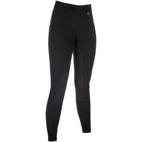 Reitleggings Amalfi Silikon-Vollbesatz: 9/11 anni, grigio talpa