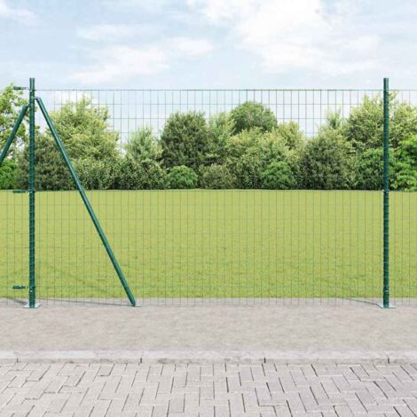 Reja con postes Verde 1.2 x 25 m Acero