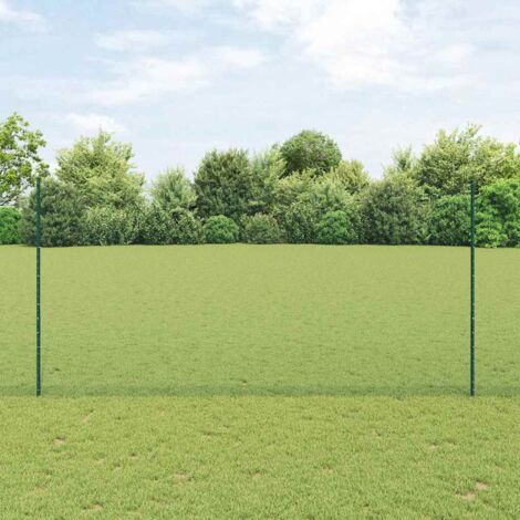 Reja con postes Verde 1.6 x 50 m Acero