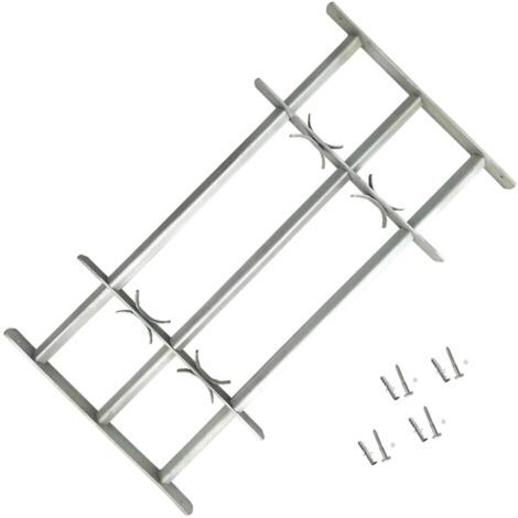 Reja de seguridad ajustable ventana con 3 barras 700-1050 mm