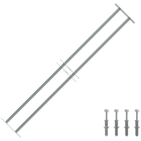 Reja de seguridad ajustable ventana con 2 barras 1000-1500 mm
