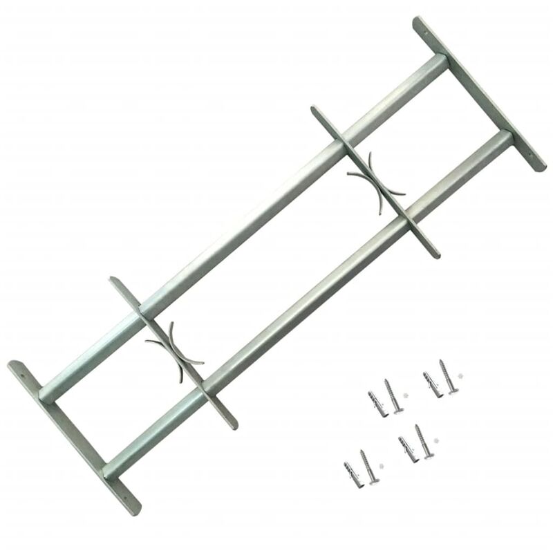 

Reja de seguridad ajustable ventana con 2 barras 500-650 mm