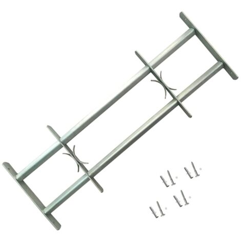 Reja de seguridad ajustable ventana con 2 barras 700-1050 mm