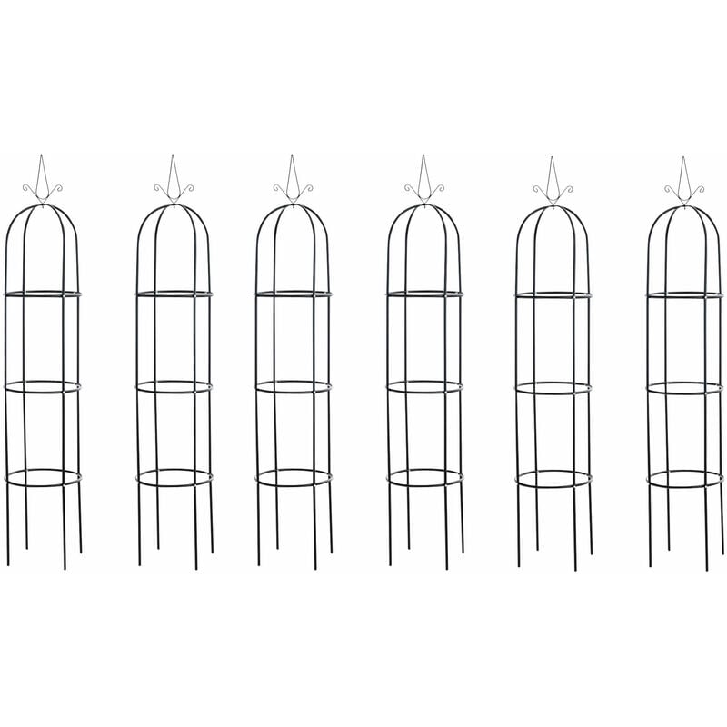 

CLP - Reja para Plantas Trepadoras Romantika Negro 6er Set