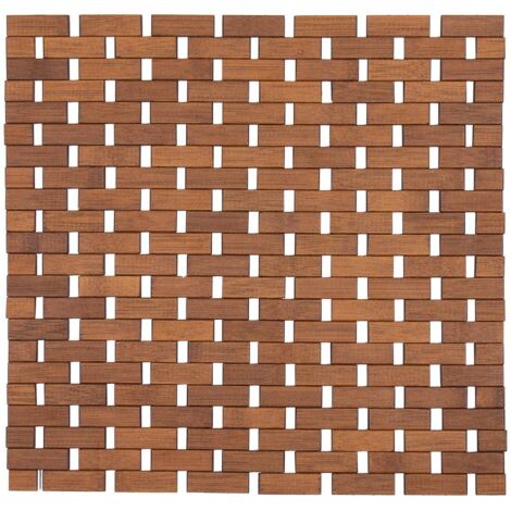 Rejilla antideslizante de bambú 45x45 cm - marrón - Tendance