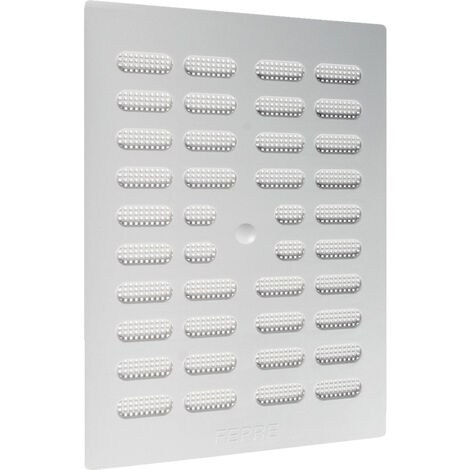 Rejilla atornillar con cierre 20x30 cm plastico blanco