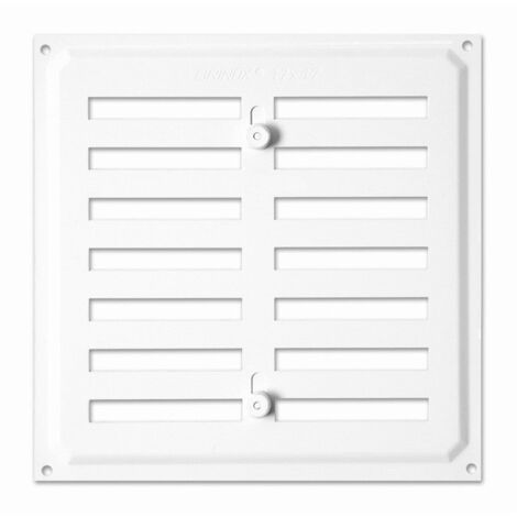Rejilla con persiana blanca – Control de flujo de aire – Instalación fácil en VMC – Material duradero – Brinox