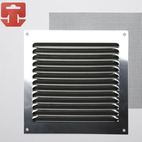 REJILLA CON MOSQUITERA. ACERO INOXIDABLE 150x150mm