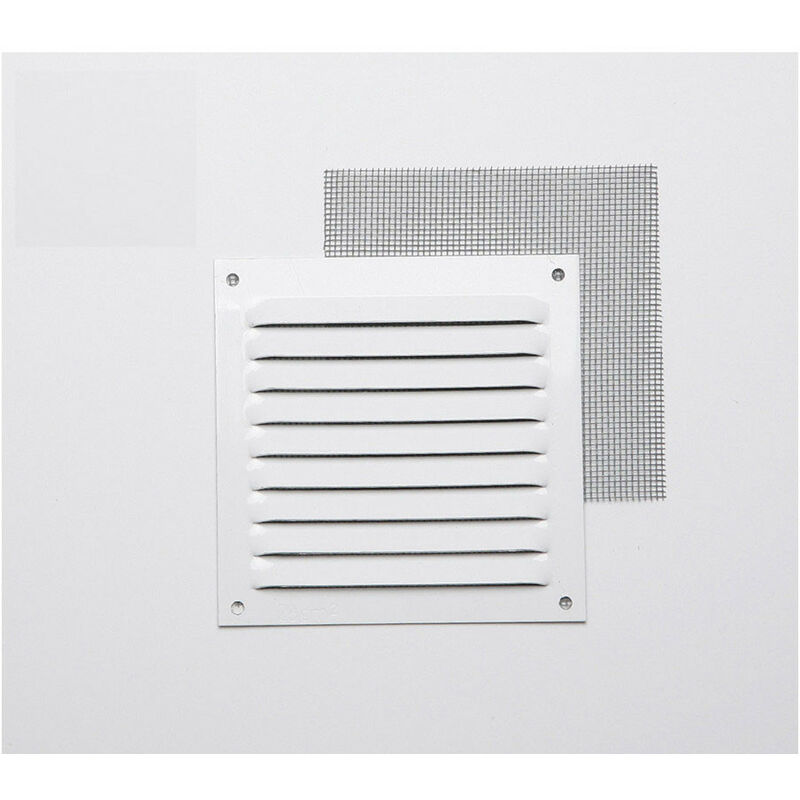 

Neoferrval - Rejilla Con Mosquitera Aluminio 0.6 Blanco Lacado 10X10 (G) - NEOFERR..