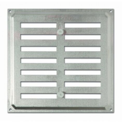 REJILLA CON PERSIANA 17X17CM ALUMINIO - BRINOX