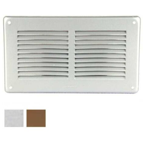 Rejilla de 240x140 mm, de bronce con malla