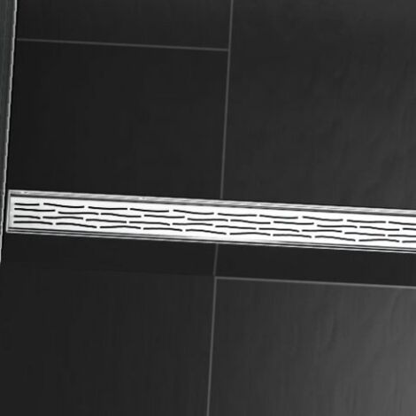 Rejilla de diseño TECEdrainline 'orgánica' para canales de ducha rectos, 6008, 800mm, cumplimiento: peinado - 600861