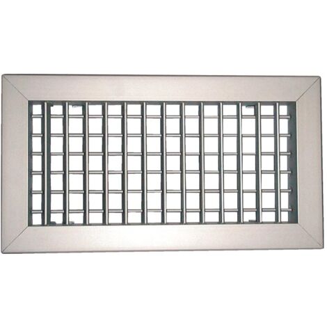 Rejilla de impulsión de doble hilo de aluminio 300x150