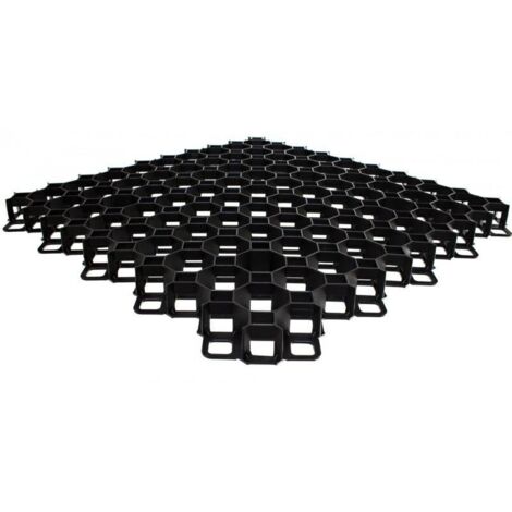 Rejilla de jardín negra 40mm / 60cm x 60cm Multi Grid, resistente y funcional para organizar espacios exteriores