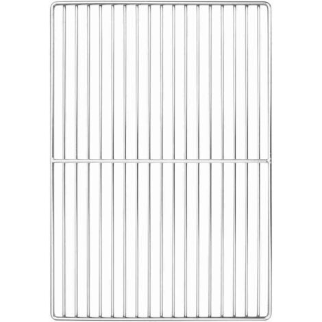 Rejilla de parrilla Plateado 47 x 32.5 cm Acero inoxidable