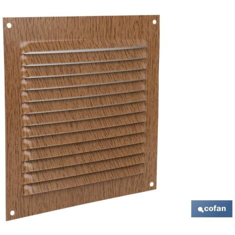 REJILLA DE VENTILACION ALUMINIO MADERA 15 X 15 CM - COFAN