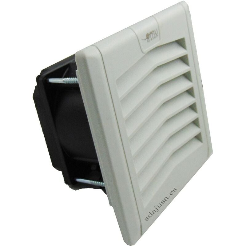 

Rejilla de ventilación con filtro y ventilador 120x120 mm