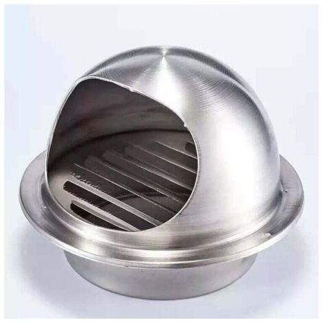 Rejilla de ventilación   de 120 mm, de acero inoxidable de alta calidad. Rejilla de ventilación exterior con mosquitera que protege la fachada e impide la entrada de aire frío. Acero inoxidable. Rejil