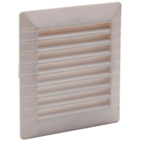 Rejilla de ventilación de abs natural, L.13,5 x L.13,5 cm Centrale Brico