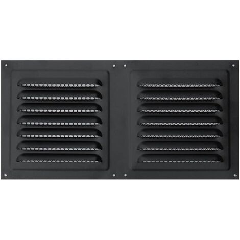 Rejilla de ventilación de acero inoxidable resistente a la lluvia (300 x 150 mm)