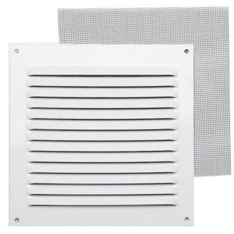 Rejilla de ventilación de aluminio lacado, L.15 x L.15 cm Centrale Brico