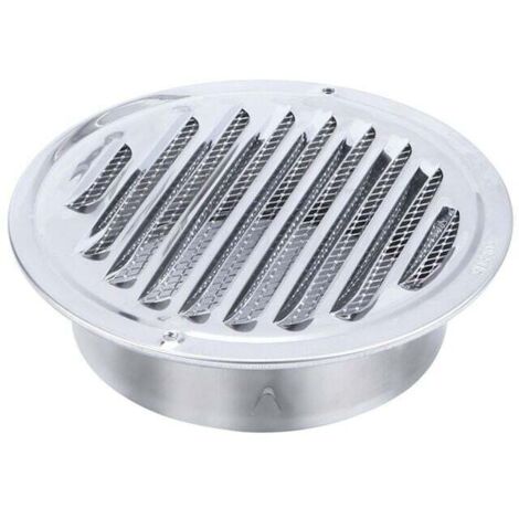 Rejilla de ventilación de pared con red de protección, salida de campana y tubo de extracción - 180 mm
