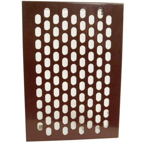 Rejilla de ventilación metálica para interior D/TKM 140210 mm marrón - WD-007-1818