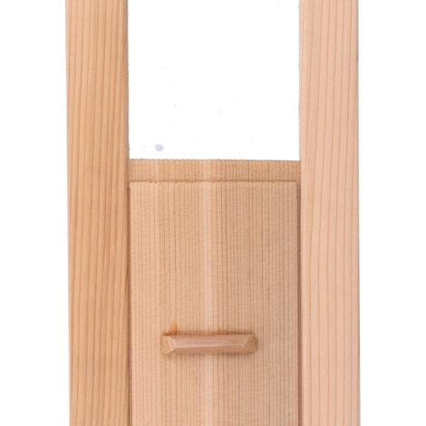 Rejilla de ventilación rectangular para sauna – ventilación de madera – placa de control decorativa – 34 x 13 cm